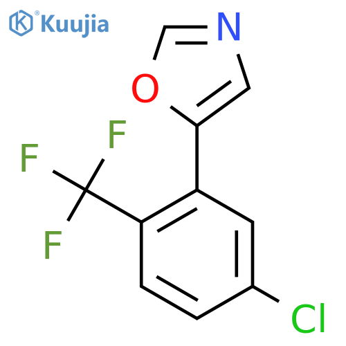 5-(5-Chloro-2-(trifluoromethyl)phenyl)oxazole structure