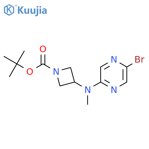 Tert-butyl 3-[(5-bromopyrazin-2-yl)-methylamino]azetidine-1-carboxylate structure