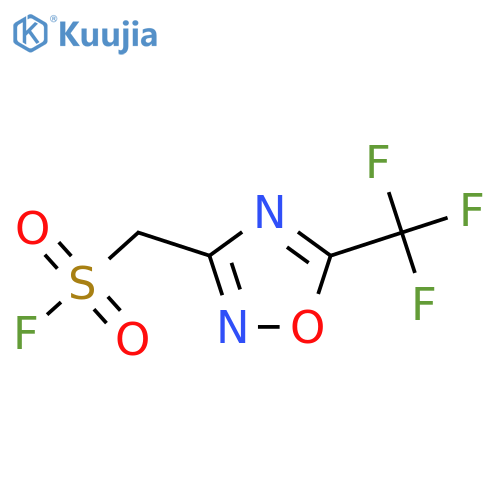 [5-(Trifluoromethyl)-1,2,4-oxadiazol-3-yl]methanesulfonyl fluoride structure
