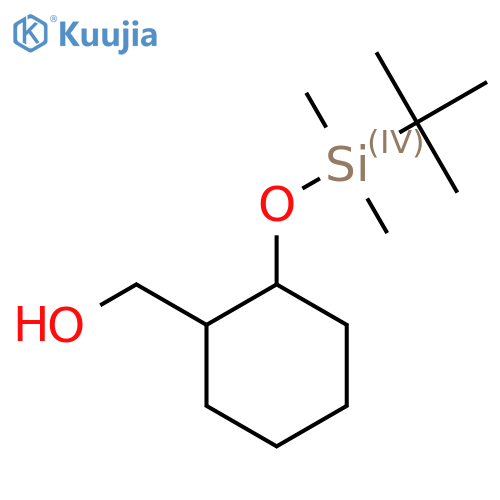 {2-(tert-butyldimethylsilyl)oxycyclohexyl}methanol structure