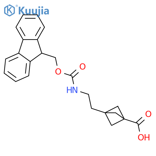 Bicyclo[1.1.1]pentane-1-carboxylic acid, 3-[2-[[(9H-fluoren-9-ylmethoxy)carbonyl]amino]ethyl]-  structure