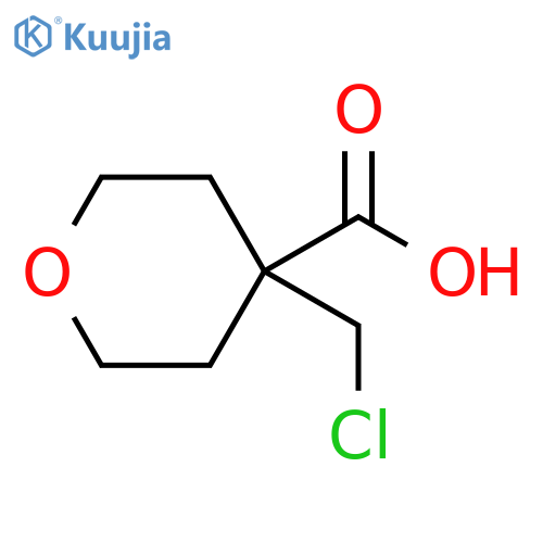 2H-Pyran-4-carboxylic acid, 4-(chloromethyl)tetrahydro- structure
