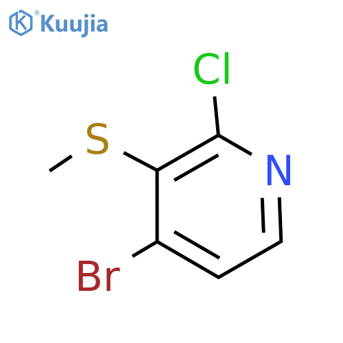 Pyridine, 4-bromo-2-chloro-3-(methylthio)- structure