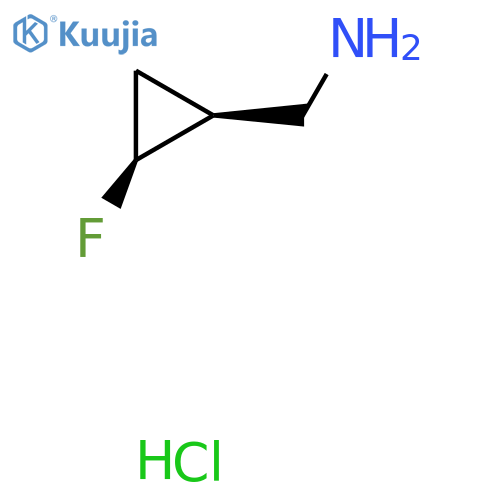 rac-1-(1R,2R)-2-fluorocyclopropylmethanamine hydrochloride, cis structure