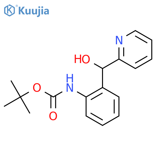 tert-butyl N-{2-[hydroxy(pyridin-2-yl)methyl]phenyl}carbamate structure