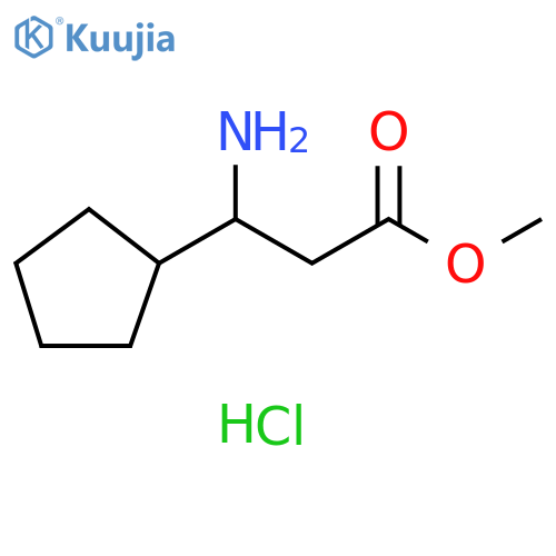 3-Amino-3-cyclopentylpropanoic acid hydrochloride structure