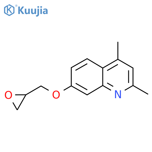 2,4-Dimethyl-7-[(oxiran-2-yl)methoxy]quinoline structure