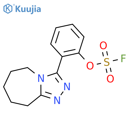 2-{5H,6H,7H,8H,9H-[1,2,4]triazolo[4,3-a]azepin-3-yl}phenyl sulfurofluoridate structure