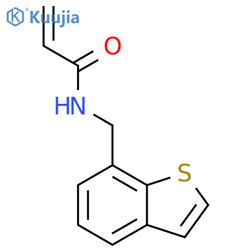 N-(1-benzothiophen-7-yl)methylprop-2-enamide structure
