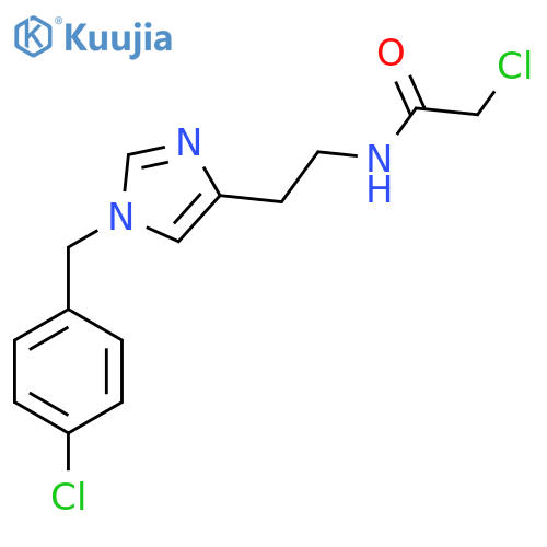 2-chloro-N-(2-{1-(4-chlorophenyl)methyl-1H-imidazol-4-yl}ethyl)acetamide structure