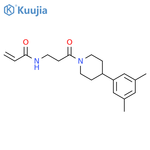 N-[3-[4-(3,5-Dimethylphenyl)-1-piperidinyl]-3-oxopropyl]-2-propenamide structure