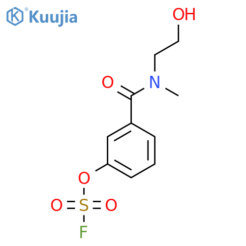 3-[(2-Hydroxyethyl)(methyl)carbamoyl]phenyl sulfurofluoridate structure