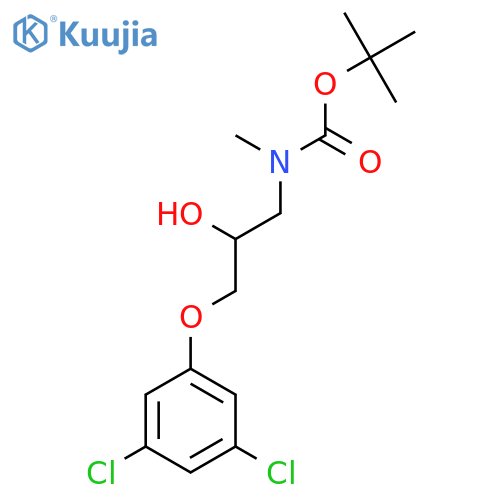 tert-butyl N-3-(3,5-dichlorophenoxy)-2-hydroxypropyl-N-methylcarbamate structure