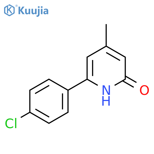 6-(4-Chlorophenyl)-4-methylpyridin-2(1H)-one structure