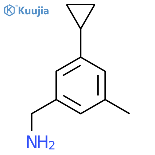 1-(3-Cyclopropyl-5-methylphenyl)methanamine structure