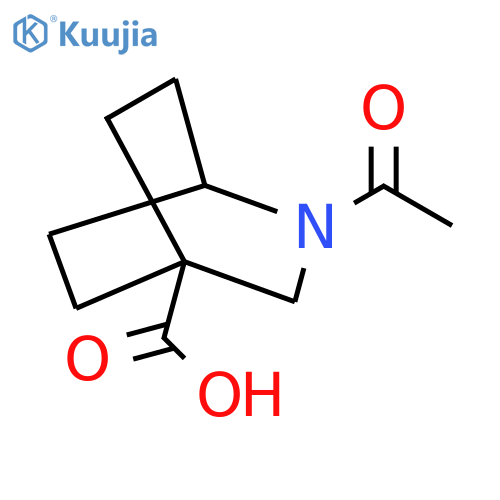 2-acetyl-2-azabicyclo2.2.2octane-4-carboxylic acid structure
