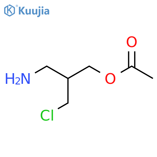 3-Amino-2-(chloromethyl)propyl acetate structure