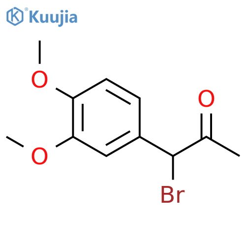 2-Propanone, 1-bromo-1-(3,4-dimethoxyphenyl)- structure