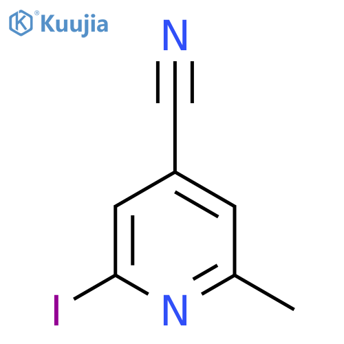 4-Pyridinecarbonitrile, 2-iodo-6-methyl- structure