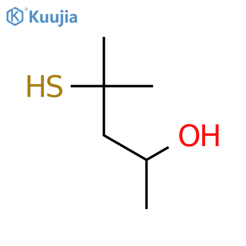 2-Pentanol,4-mercapto-4-methyl-, (2S)- structure