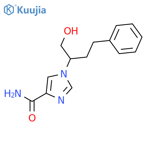 1H-Imidazole-4-carboxamide, 1-[1-(hydroxymethyl)-3-phenylpropyl]- structure