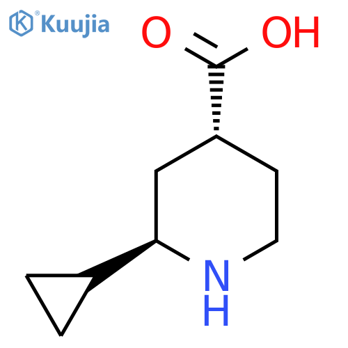 rac-(2R,4R)-2-cyclopropylpiperidine-4-carboxylic acid structure