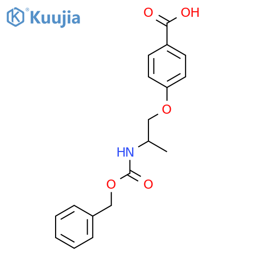 4-(2-{(benzyloxy)carbonylamino}propoxy)benzoic acid structure