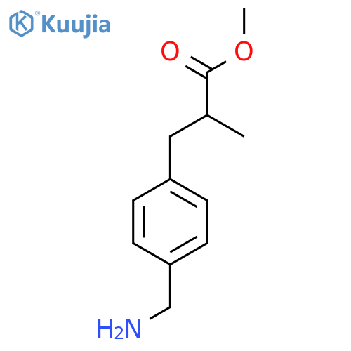 methyl 3-4-(aminomethyl)phenyl-2-methylpropanoate structure