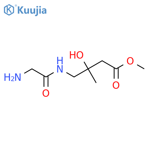 Methyl 4-(2-aminoacetamido)-3-hydroxy-3-methylbutanoate structure