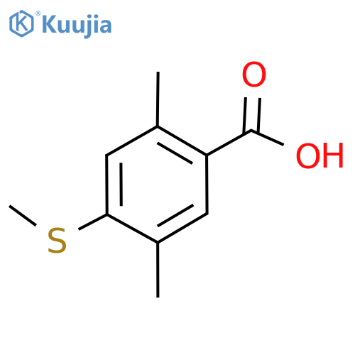 Benzoic acid, 2,​5-​dimethyl-​4-​(methylthio)​- structure