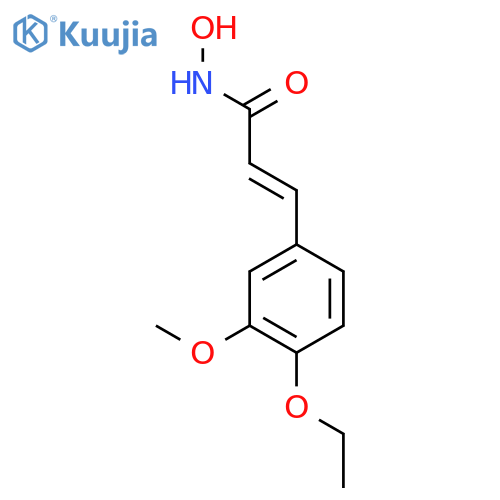 2-Propenamide,3-(4-ethoxy-3-methoxyphenyl)-N-hydroxy- structure
