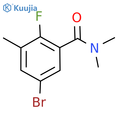 Benzamide, 5-​bromo-​2-​fluoro-​N,​N,​3-​trimethyl- structure