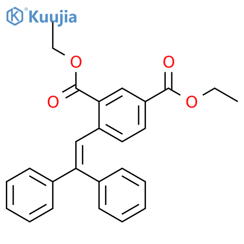 1,3-Benzenedicarboxylic acid, 4-(2,2-diphenylethenyl)-, diethyl ester structure