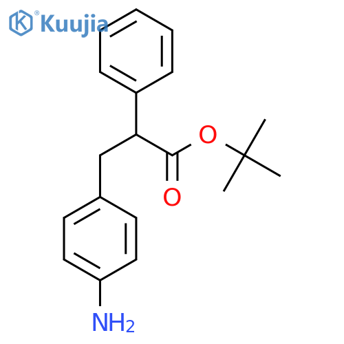 Tert-butyl 3-(4-aminophenyl)-2-phenylpropanoate structure