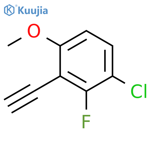 1-chloro-3-ethynyl-2-fluoro-4-methoxybenzene structure
