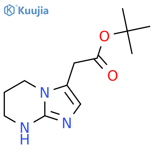 tert-butyl 2-{5H,6H,7H,8H-imidazo1,2-apyrimidin-3-yl}acetate structure