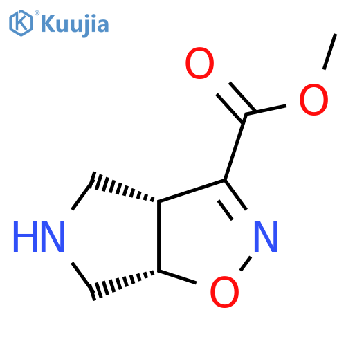 rac-methyl (3aR,6aS)-3aH,4H,5H,6H,6aH-pyrrolo3,4-d1,2oxazole-3-carboxylate structure