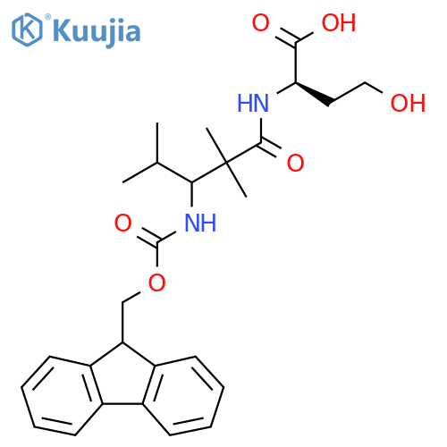 (2R)-2-3-({(9H-fluoren-9-yl)methoxycarbonyl}amino)-2,2,4-trimethylpentanamido-4-hydroxybutanoic acid structure