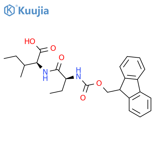 (2S)-2-(2S)-2-({(9H-fluoren-9-yl)methoxycarbonyl}amino)butanamido-3-methylpentanoic acid structure