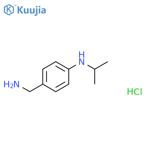 4-(aminomethyl)-N-(propan-2-yl)aniline dihydrochloride structure