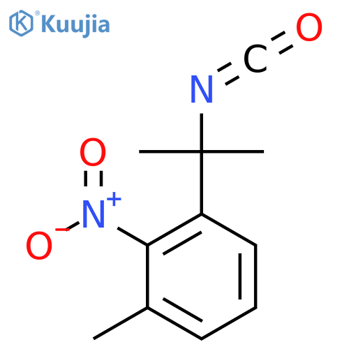 1-(2-Isocyanatopropan-2-yl)-3-methyl-2-nitrobenzene structure