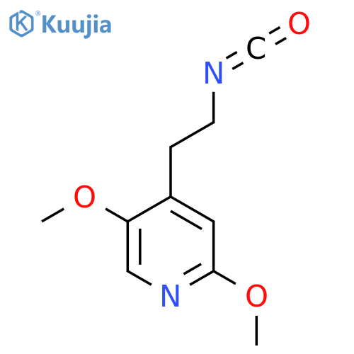 4-(2-isocyanatoethyl)-2,5-dimethoxypyridine structure