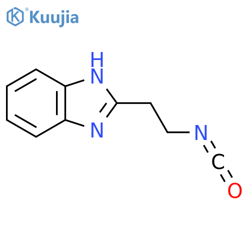 2-(2-isocyanatoethyl)-1H-1,3-benzodiazole structure