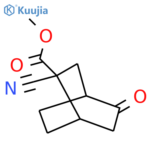Methyl 2-cyano-5-oxobicyclo[2.2.2]octane-2-carboxylate structure