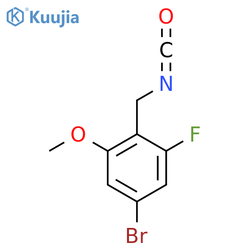 5-Bromo-1-fluoro-2-(isocyanatomethyl)-3-methoxybenzene structure