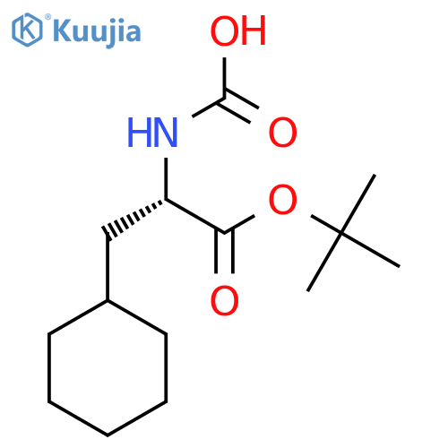 [(2S)-1-(tert-butoxy)-3-cyclohexyl-1-oxopropan-2-yl]carbamic acid structure