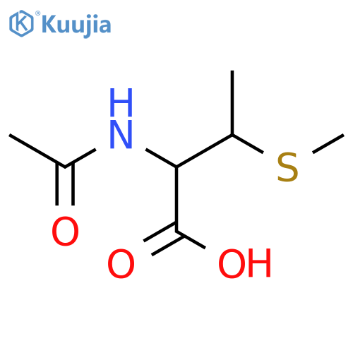 2-Acetamido-3-(methylsulfanyl)butanoic acid structure
