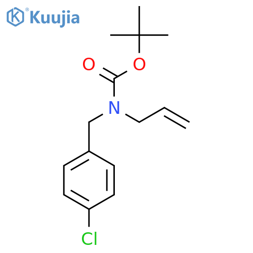 tert-butyl N-(4-chlorophenyl)methyl-N-(prop-2-en-1-yl)carbamate structure