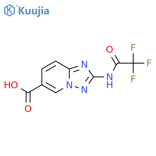 2-(2,2,2-Trifluoroacetamido)-[1,2,4]triazolo[1,5-a]pyridine-6-carboxylic acid structure