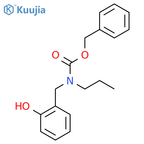 benzyl N-(2-hydroxyphenyl)methyl-N-propylcarbamate structure